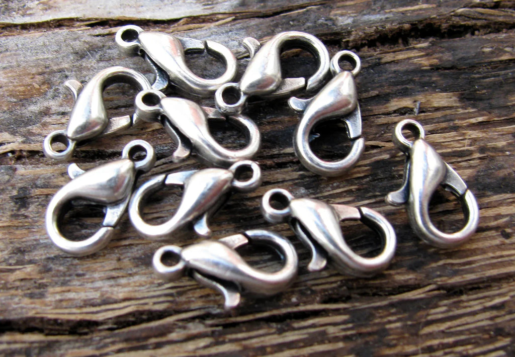 Klolås Silverpläterad - Kvalitetslås 10 mm 15-pack Grekisk Metall