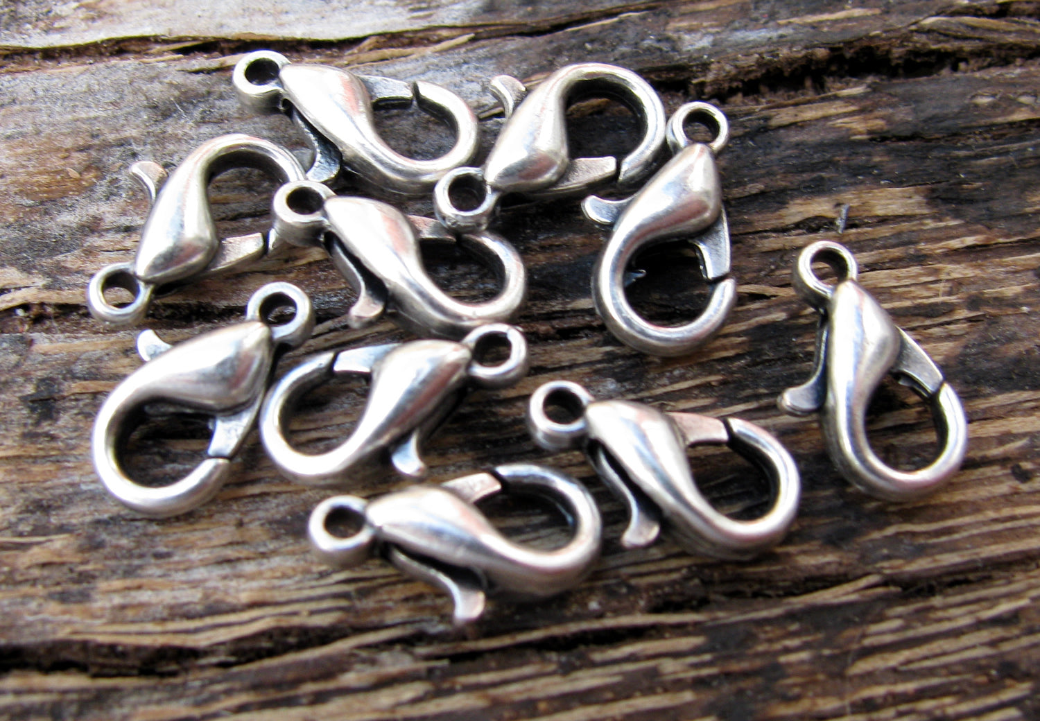 Klolås Silverpläterad - Kvalitetslås 10 mm 15-pack Grekisk Metall