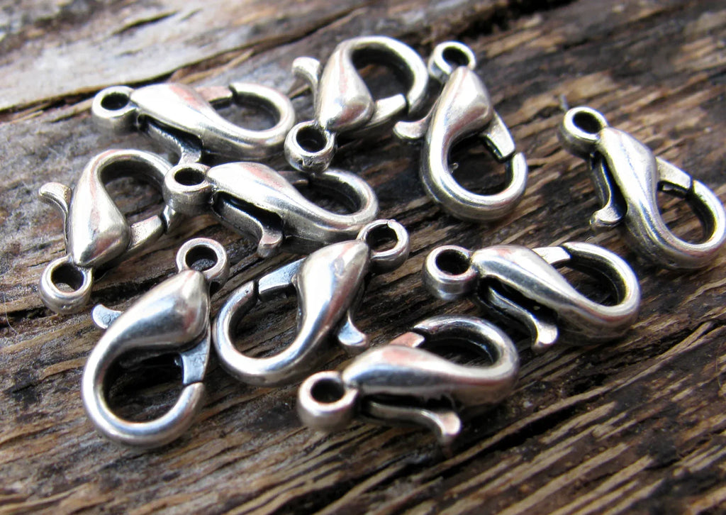 Klolås Silverpläterad - Kvalitetslås 10 mm 15-pack Grekisk Metall