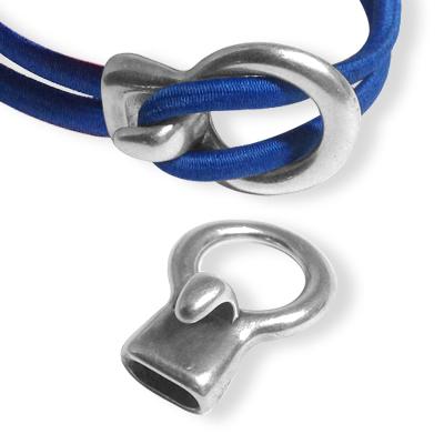 Haklås Silverfärgat - Toggel, hål 11x5,3mm - 1 styck Grekisk Metall