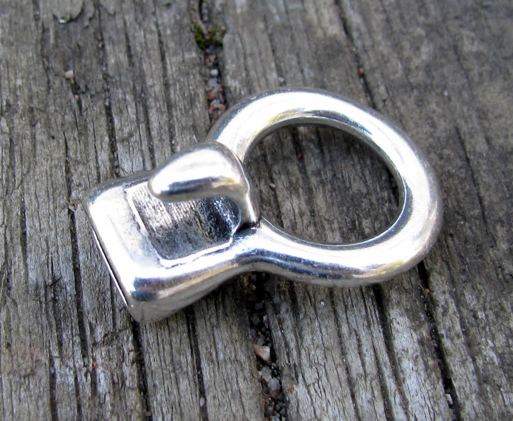 Haklås Silverfärgat - Toggel, hål 11x5,3mm - 1 styck Grekisk Metall