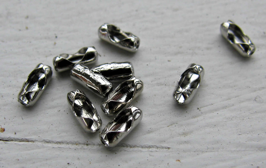 Lås till Kulkedja - Silverfärgad 1,5mm, 10-pack Grekisk Metall