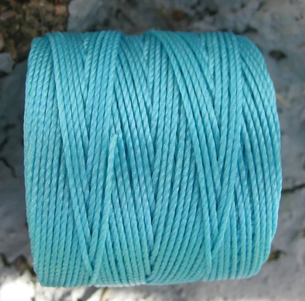 S-Lon Bead Cord - Aqua, 1 Rulle Hilmas Pyssel