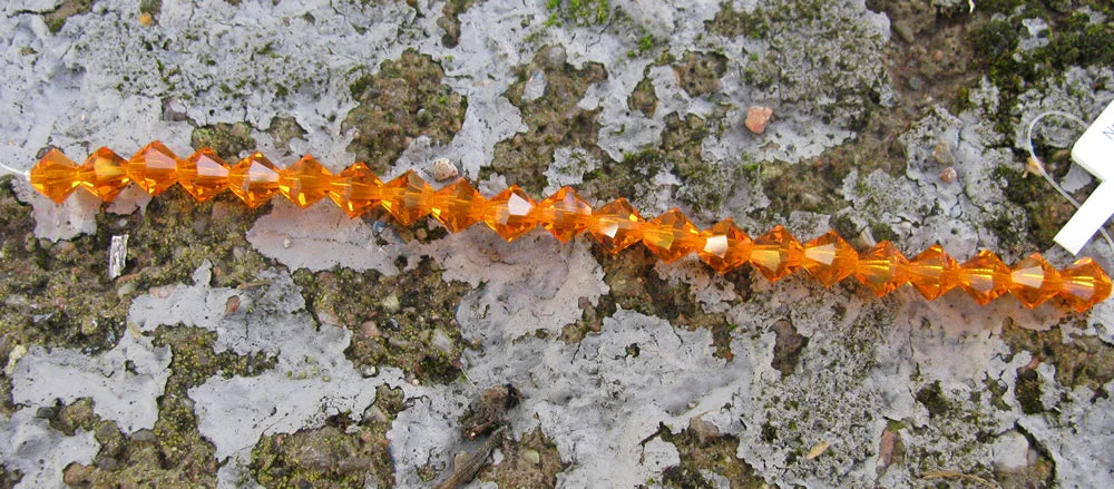 Tjeckiska MC Bicone - Sun 6 mm, 1 sträng Preciosa