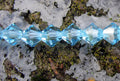 Tjeckiska MC Bicone - Aquamarine 6 mm, 1 sträng Preciosa