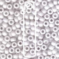 Miyuki Seed Beads - Matte White AB 5/0 E-beads Miyuki