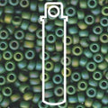 Miyuki Seed Beads - Matte Opak Green AB 5/0 E-Beads, 20 Gram Miyuki