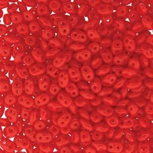 SuperDuo - Opaque Coral Red, 10 gram Matubo