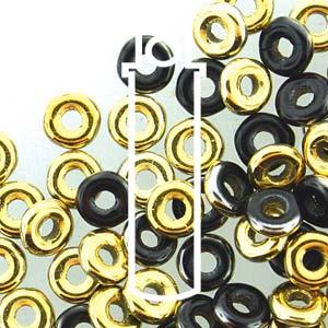 O Bead - Jet Amber, 8,1 gram Hilmas Pyssel