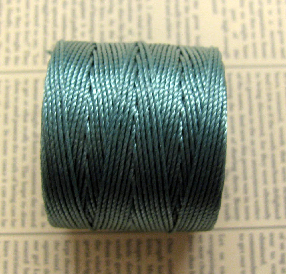 S- Lon Bead Cord - Vintage Jade, 1 Rulle Hilmas Pyssel