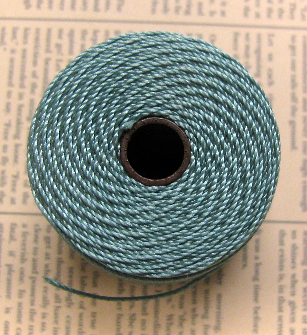 S- Lon Bead Cord - Vintage Jade, 1 Rulle Hilmas Pyssel