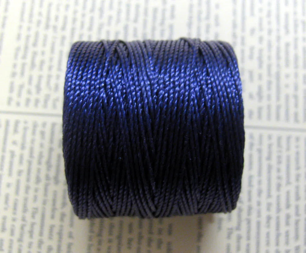 S- Lon bead cord - Purple, 1 rulle Hilmas Pyssel