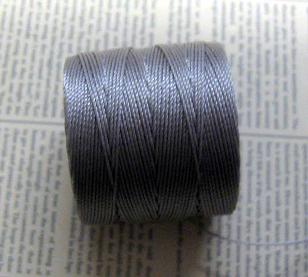 S- Lon Bead cord - Silver, 1 Rulle Hilmas Pyssel