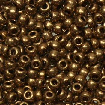 Miyuki Seed Beads - Metallic Light Bronze 8/0, 10 Gram Miyuki