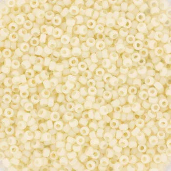 Miyuki Seed Beads - Matt Cream 15/0, 10 gram Miyuki