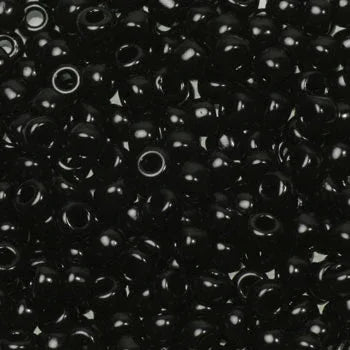 Miyuki Seed Beads - Black 15/0, 10 gram Miyuki