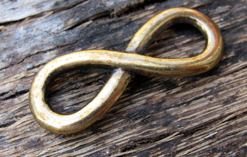 Connector Bronsfärgad - Evighetstecken 30x12mm 1 styck Grekisk Metall