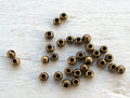 Mellandel bronsfärgad - Rund 3 mm, 30-pack Grekisk Metall
