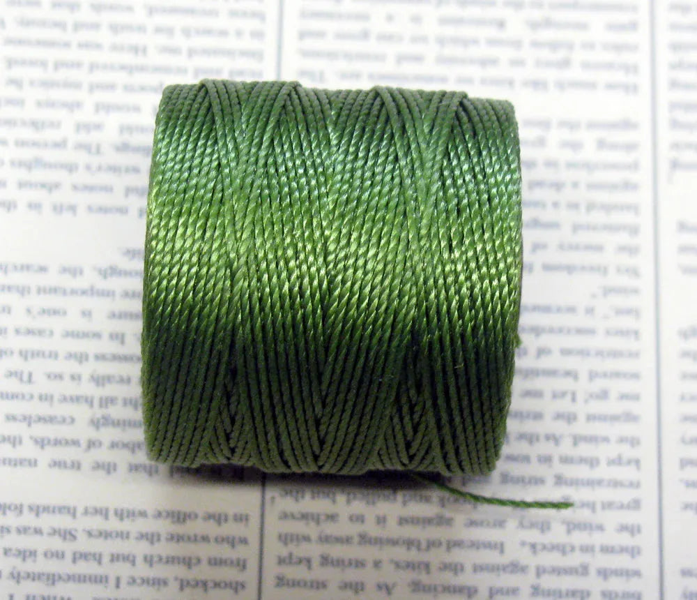 S-Lon Bead Cord - Avocado, 1 Rulle Hilmas Pyssel