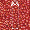 Miyuki Seed Beads - Matte Opaque Orange AB 5/0 E- Beads, 20 Gram Miyuki