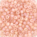 Miyuki Seed Beads - Matte Transparent Light Tea Rose AB 8/0, 10 gram Miyuki