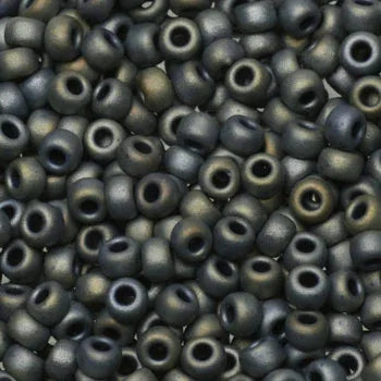 Miyuki Seed Beads - Matte Metallic Grey 8/0 - 10 Gram Miyuki