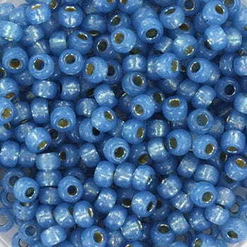 Miyuki Seed beads - Duracoat Silverlined Powder Blue 8/0 - 10 gram Miyuki