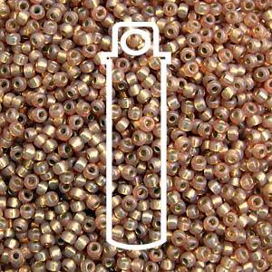 Miyuki Seed Beads - Duracoat Silverlined Tan 8/0, 22 gram Miyuki