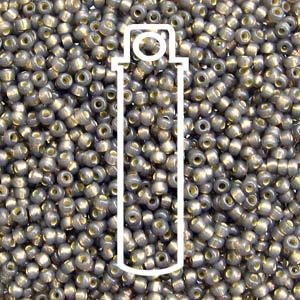 Miyuki Seed Beads - Duracoat Silverlined Charcoal 8/0, 22 gram Miyuki