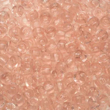 Miyuki Seed Beads - Transparent Light Tea Rose 8/0, 10 gram Miyuki