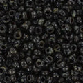 Miyuki Seed Beads - Picasso Smokey Black Matte 8/0, 10 gram Miyuki