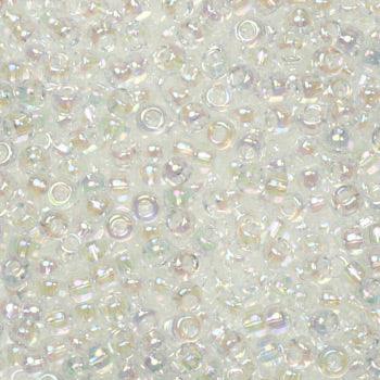 Miyuki Seed Beads - Crystal AB 11/0, 10 gram Miyuki