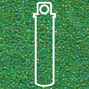 Miyuki Seed Beads - Transparent Light Green AB 11/0, 24 gram Miyuki