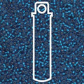 Miyuki Seed Beads - Matte Silverlined Capri Blue 11/0, 24 gram Miyuki
