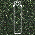 Miyuki Seed Beads - Silverlined Olive 11/0, 24 gram Miyuki