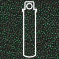Miyuki Seed Beads - Silverlined Dark Emerald 11/0, 24 gram Miyuki