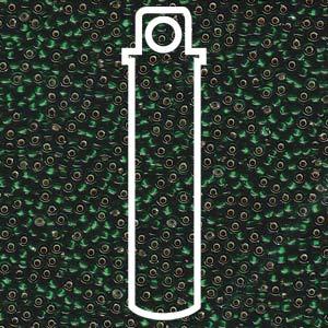 Miyuki Seed Beads - Silverlined Dark Emerald 11/0, 24 gram Miyuki