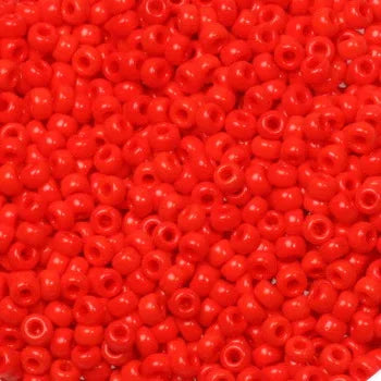 Miyuki Seed Beads - Opaque Red 11/0, 10 gram Miyuki