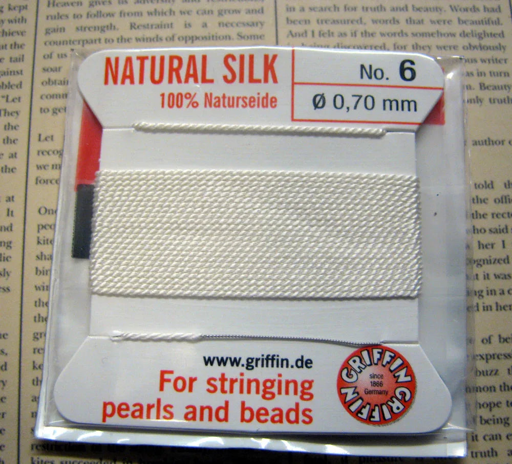 Griffin Silk - Vit storlek 6, 1 förpackning Griffin