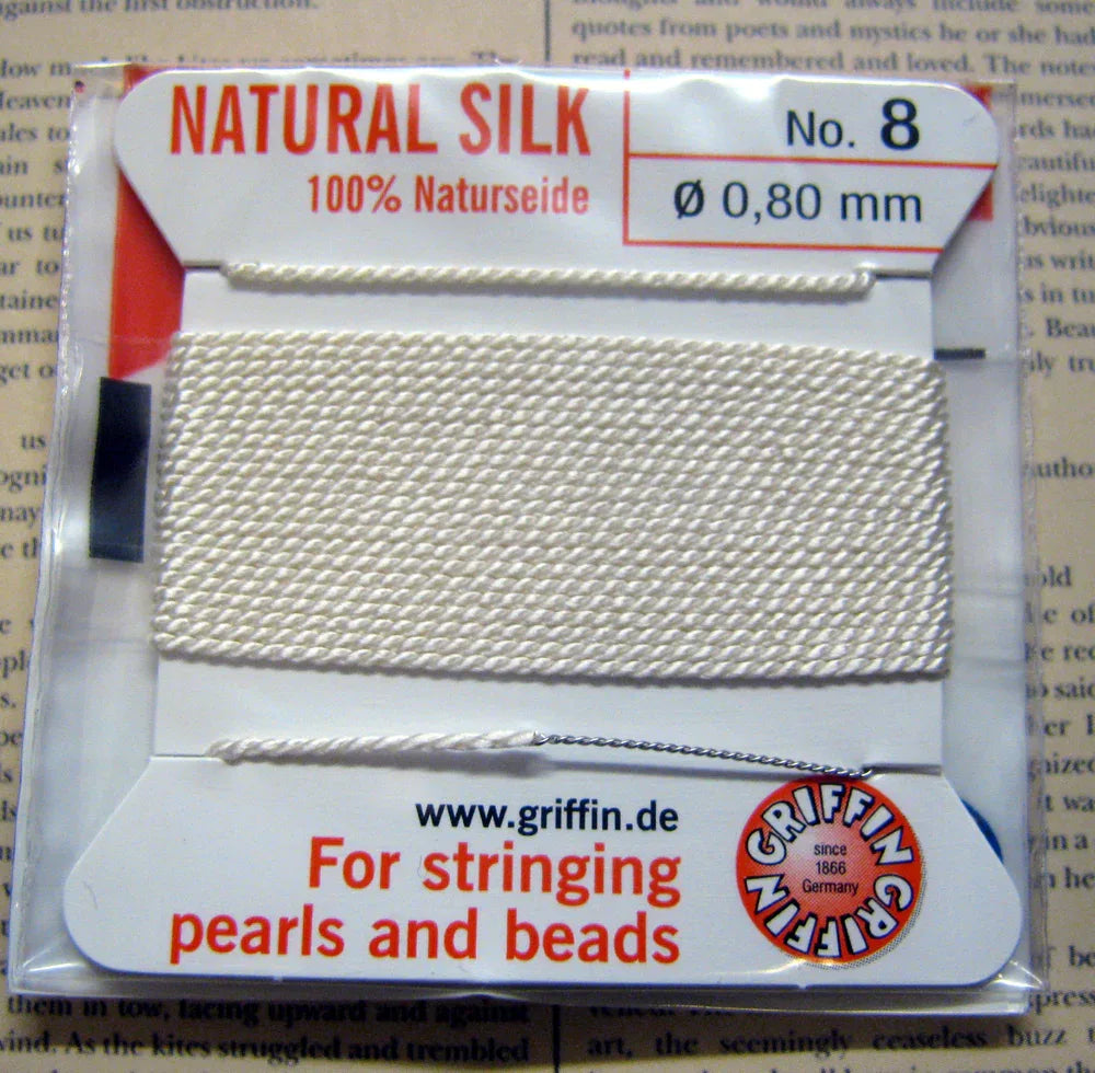 Griffin Silk - Vit Strl 8, 1 Förpackning Griffin