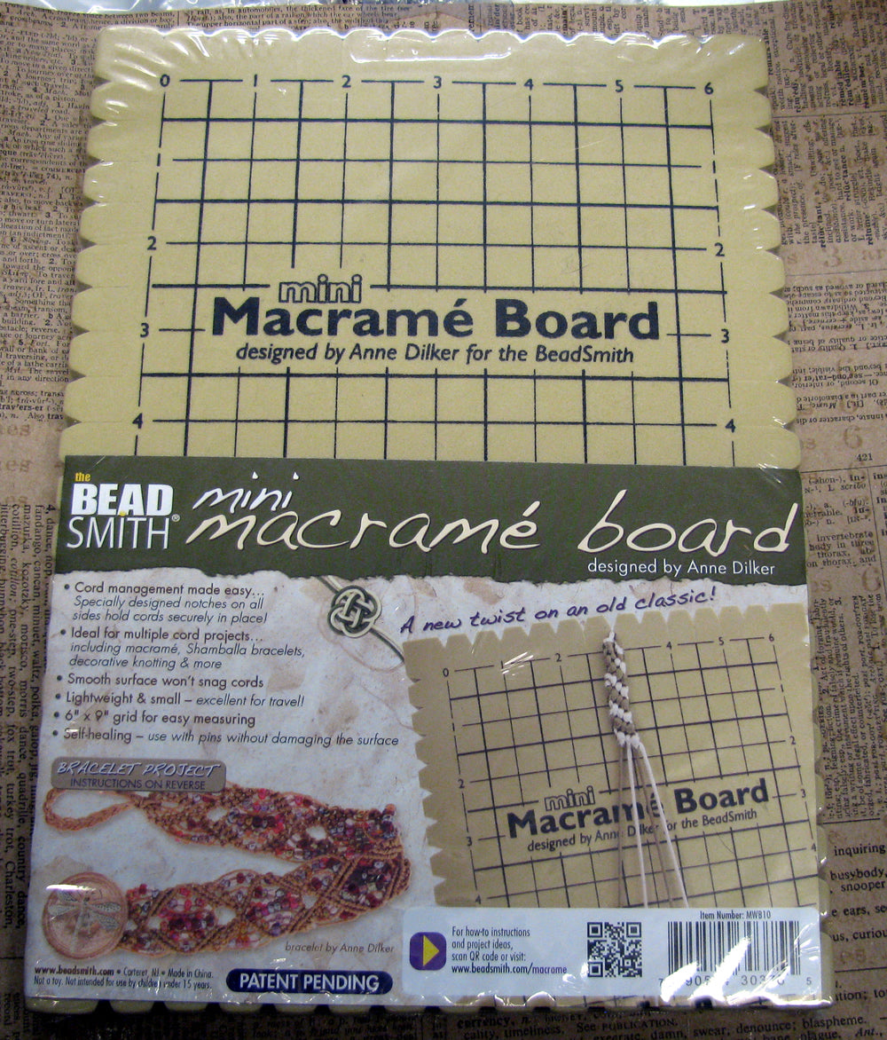 Makraméplatta Mini - Arbetsplats för Makramé, 1 Styck Beadsmith
