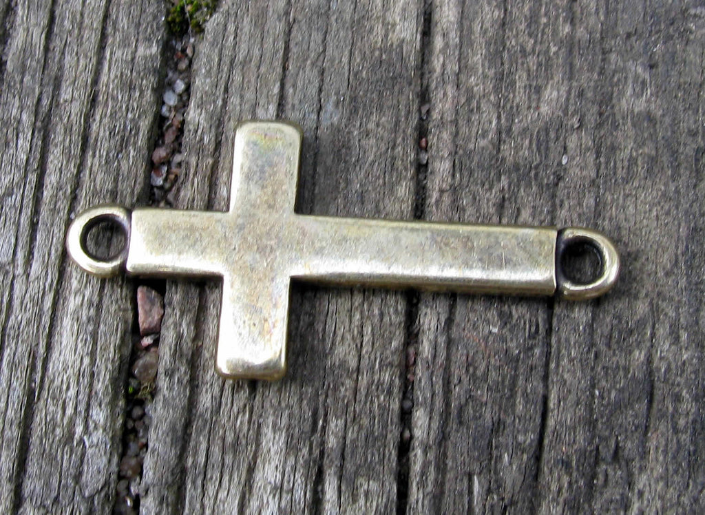 Connector Bronsfärgat - Kors 34x16mm 1 styck Grekisk Metall