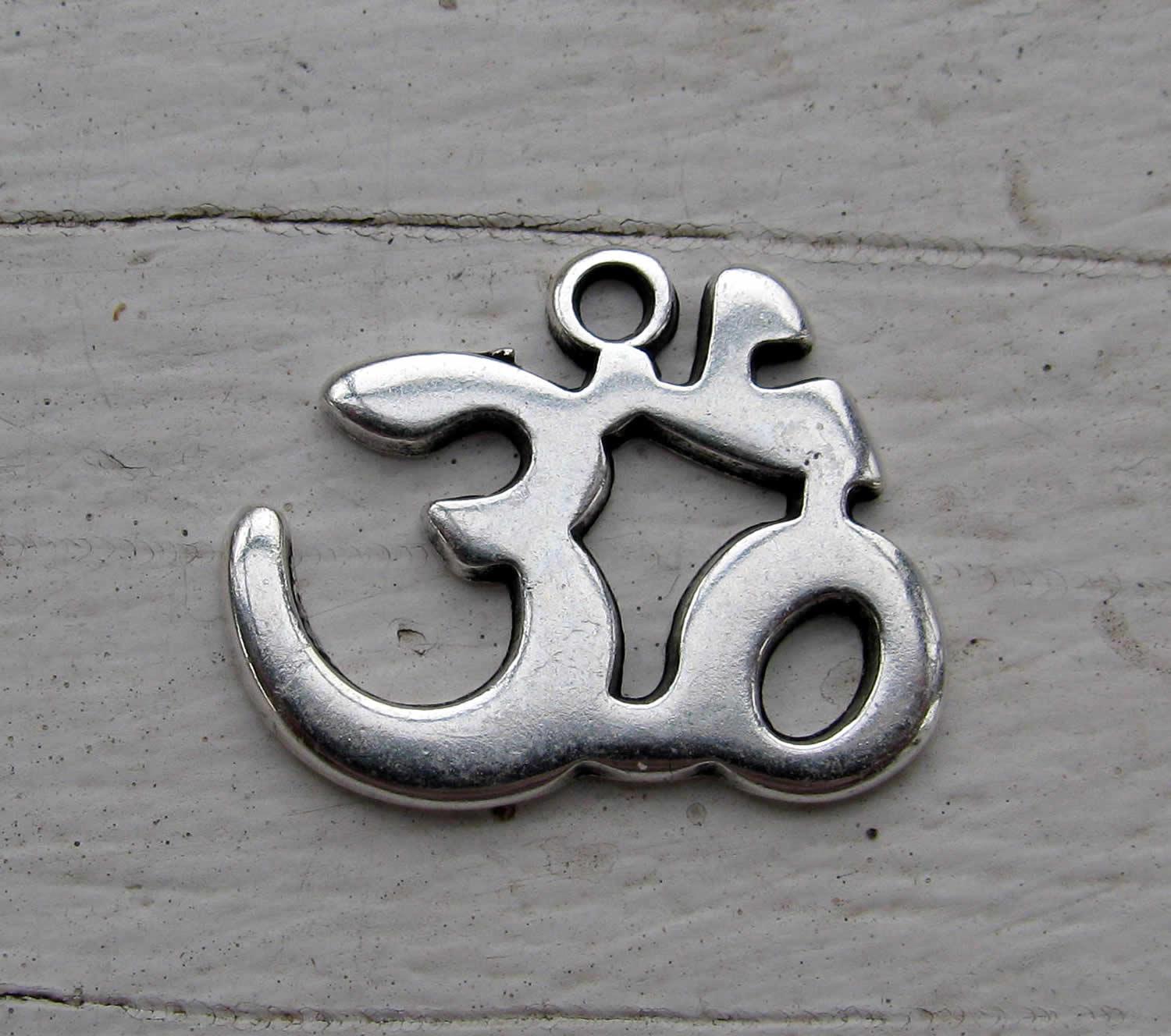Berlock silverfärgad - Om 21x17mm 1 styck Grekisk Metall