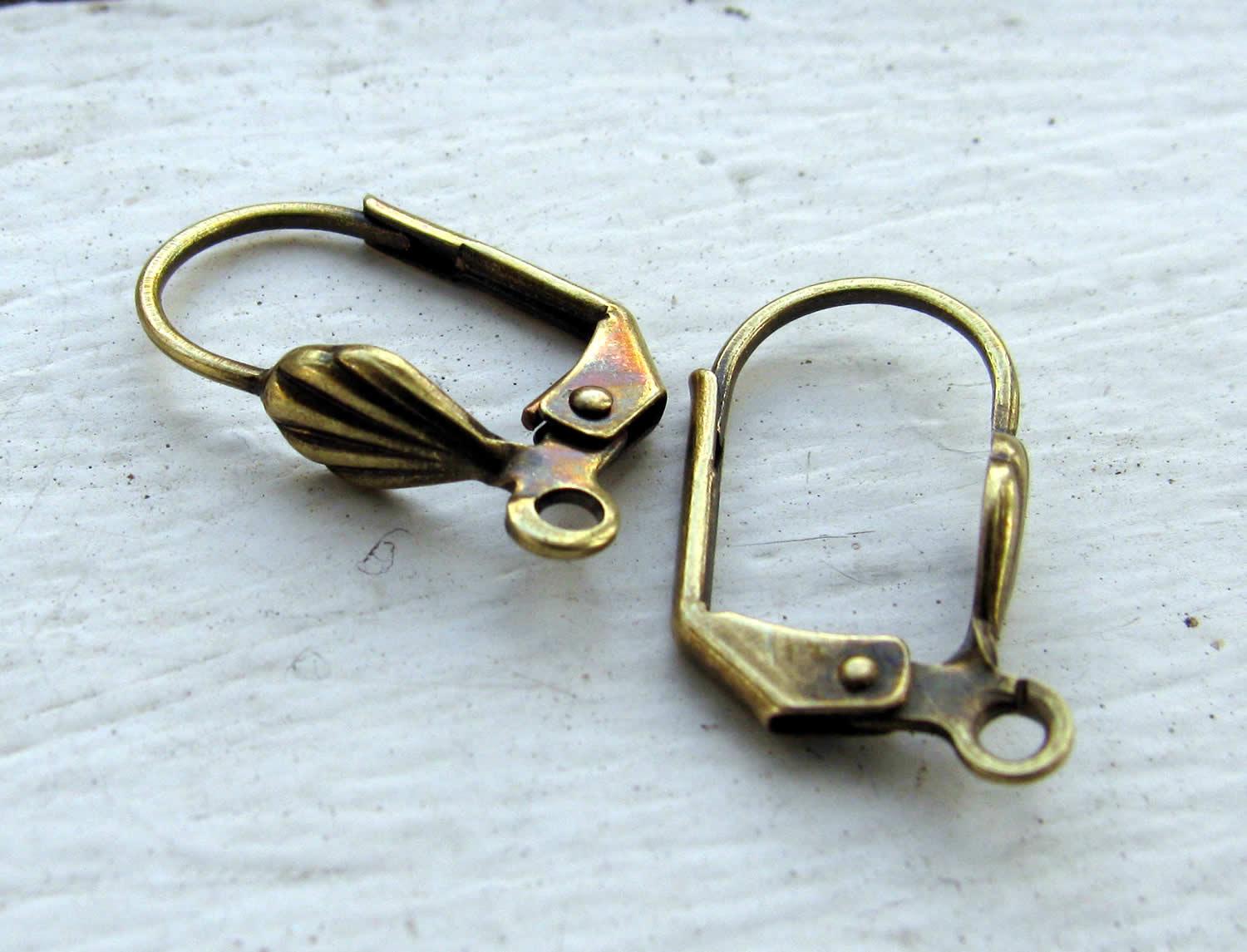 Örkrok Brisyr Bronsfärgad - Snäcka, 1 par Grekisk Metall