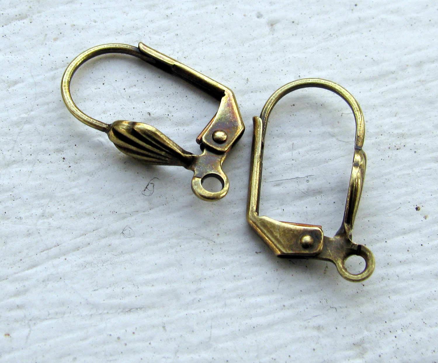 Örkrok Brisyr Bronsfärgad - Snäcka, 1 par Grekisk Metall