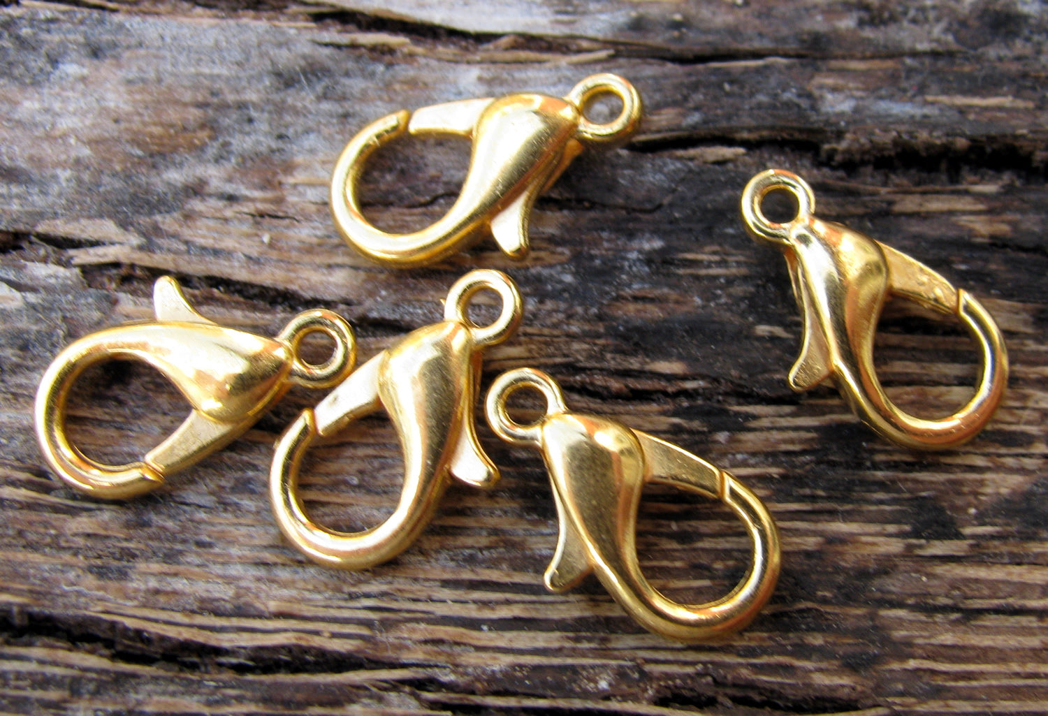 Klolås Guldfärgat - Kvalitets lås 12 mm 15-pack Grekisk Metall