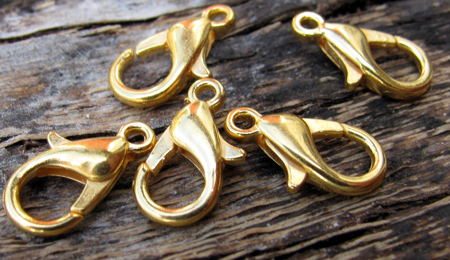 Klolås Guldfärgat - Kvalitets lås 12 mm 15-pack Grekisk Metall