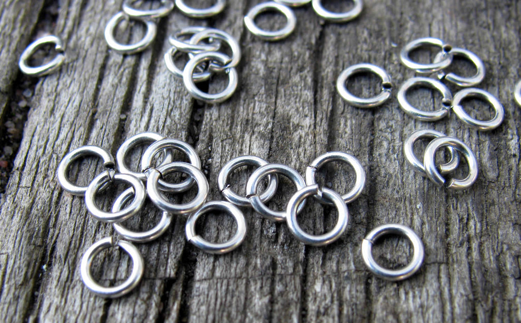 Bindringar Silverfärgade - 4,5x0,8 mm, 50-pack Grekisk Metall