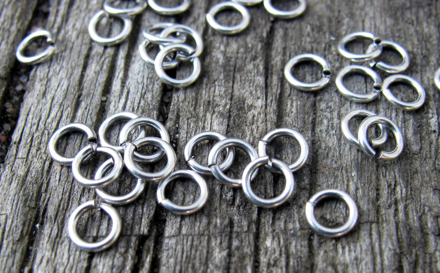 Bindringar Silverfärgade - 4,5x0,8 mm, 50-pack Grekisk Metall