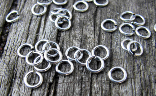 Bindringar Silverfärgade - 4,5x0,8 mm, 50-pack Grekisk Metall